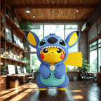 PIKACHU déguisé en STITCH
