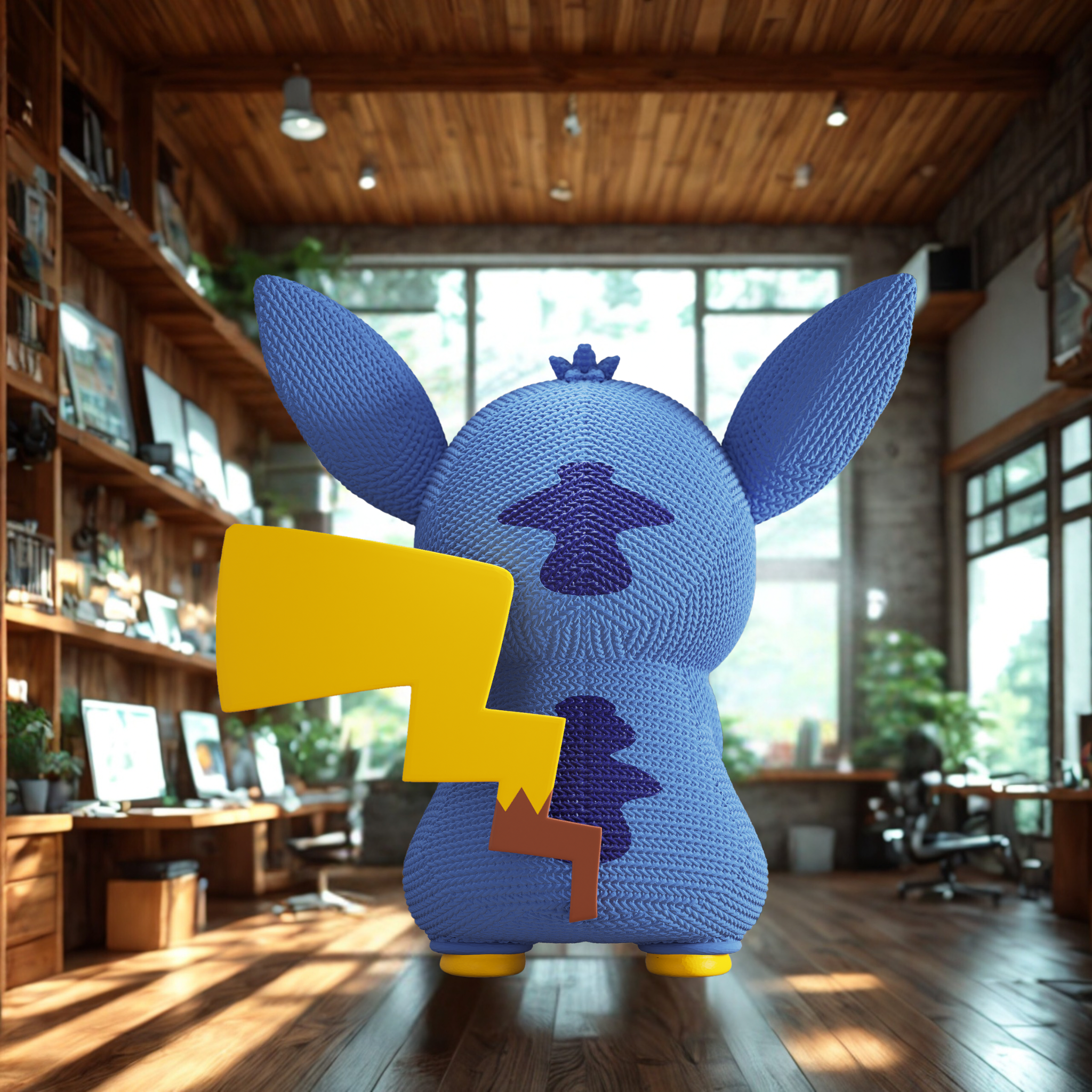 PIKACHU déguisé en STITCH